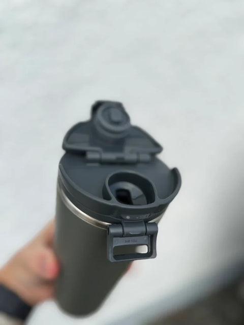 Zojirushi Stainless Tumbler SX-KAHM Light Smoke Gray from 300 ml (10.15 oz) up to 400 ml (13.55 oz)