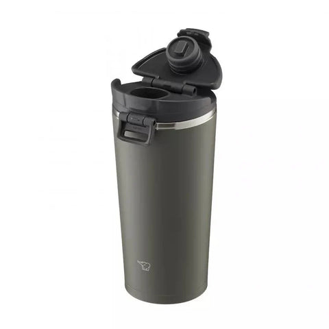 Zojirushi Stainless Tumbler SX-KAHM Light Smoke Gray from 300 ml (10.15 oz) up to 400 ml (13.55 oz)